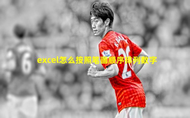 excel怎么按照笔画顺序排列数字