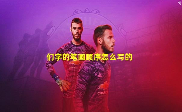 们字的笔画顺序怎么写的