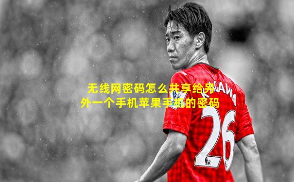 无线网密码怎么共享给另外一个手机苹果手机的密码