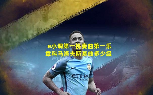 e小调第一协奏曲第一乐章科马洛夫斯基曲多少级