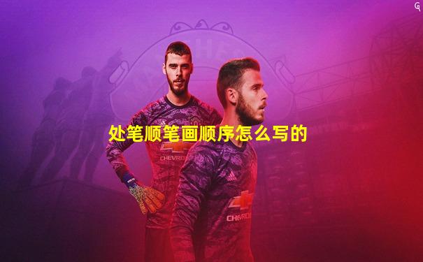 处笔顺笔画顺序怎么写的
