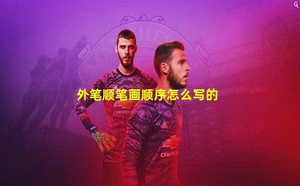 外笔顺笔画顺序怎么写的