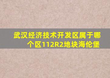 武汉经济技术开发区属于哪个区112R2地块海伦堡